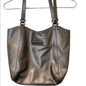 Calvin Klein Metallic Silver Shoulder Bag Purse